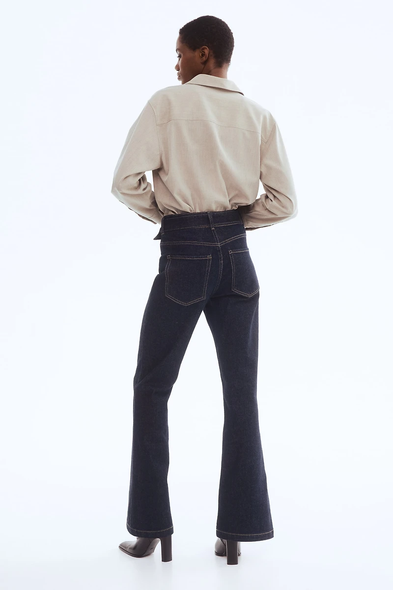 Jean taille haute évasé