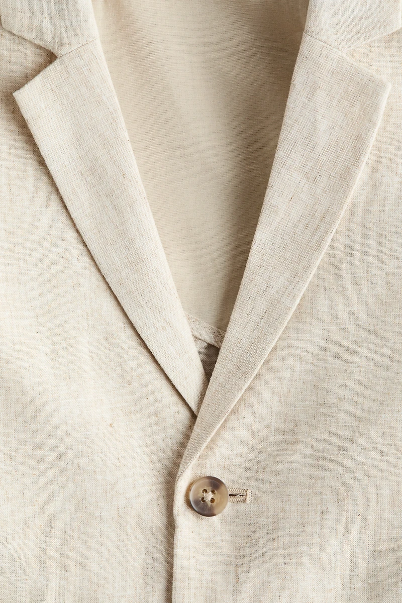 Blazer en lin mélangé