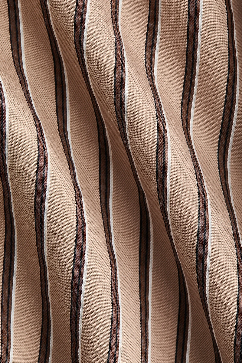 Viscose-Blend Pants with Belt