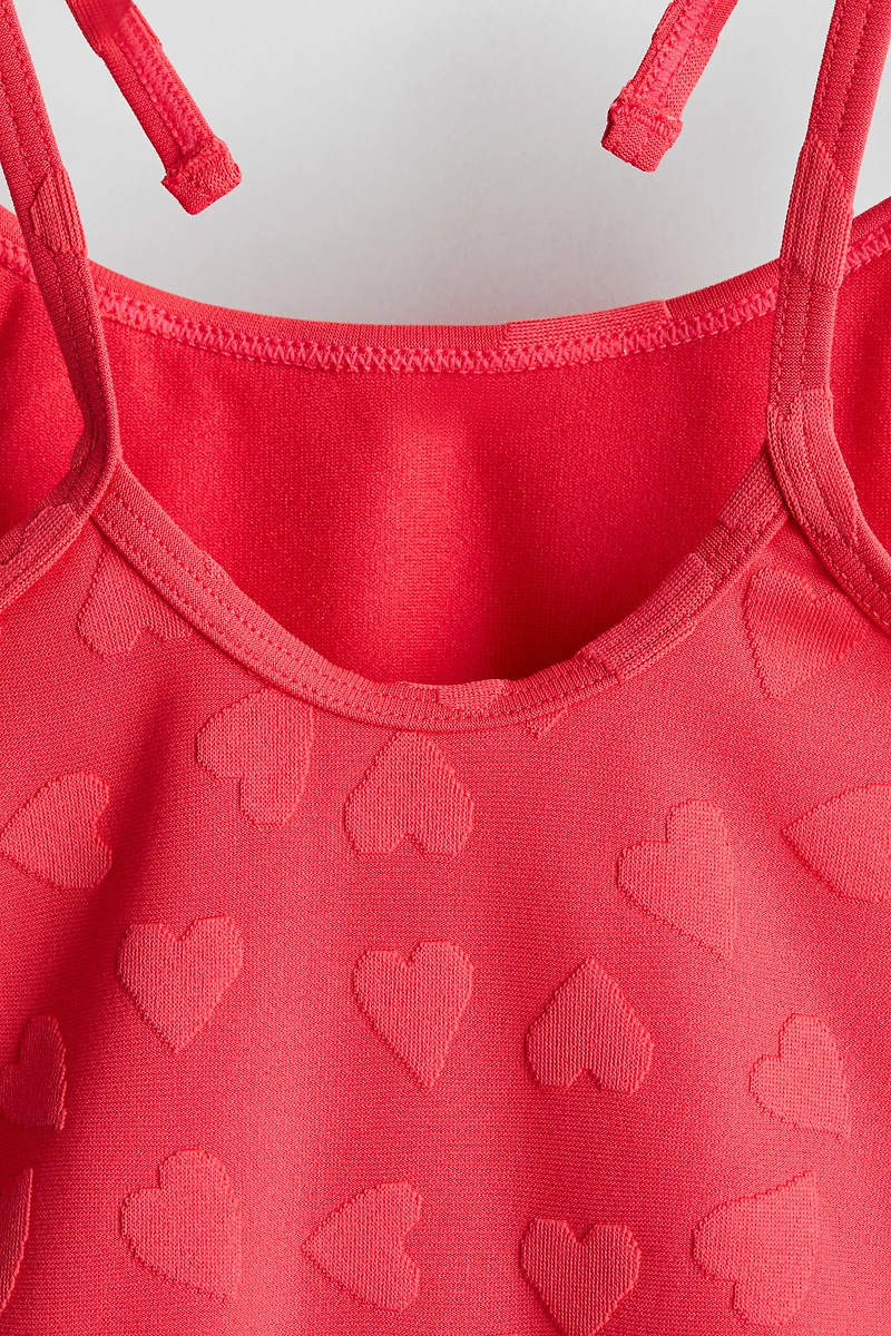 Texture-Pattern Swimsuit