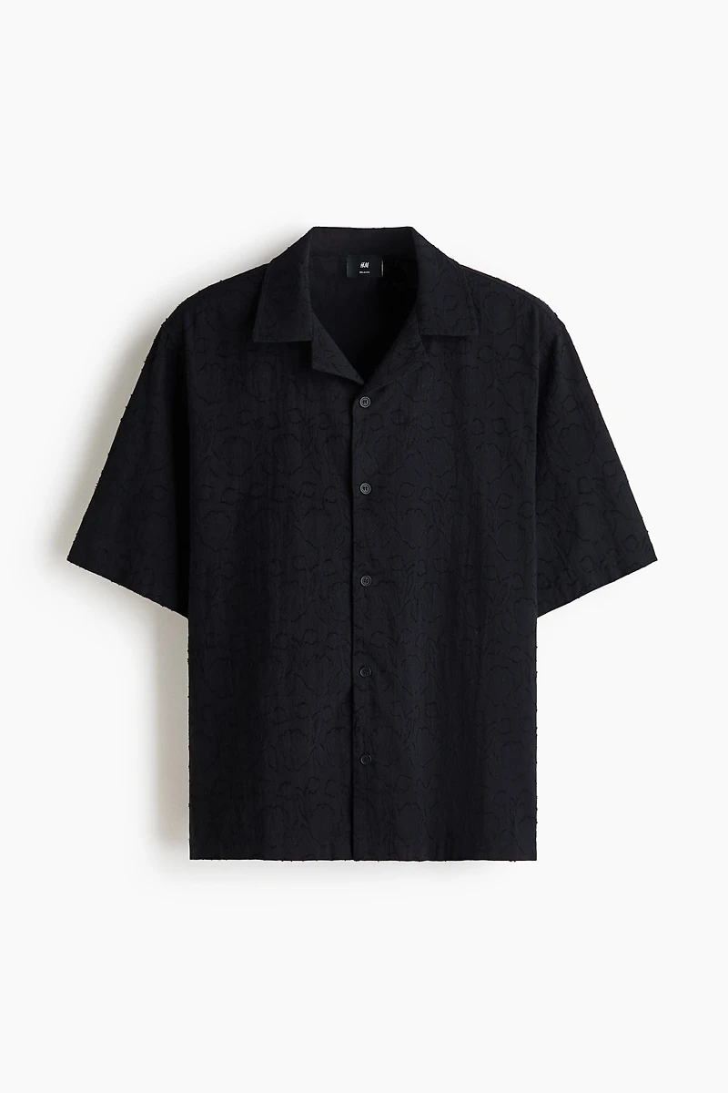 Relaxed-Fit Textured Resort Shirt