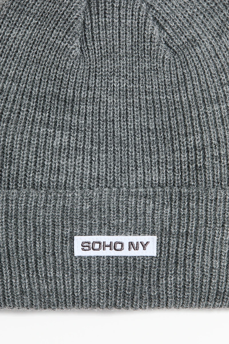 Rib-Knit Beanie