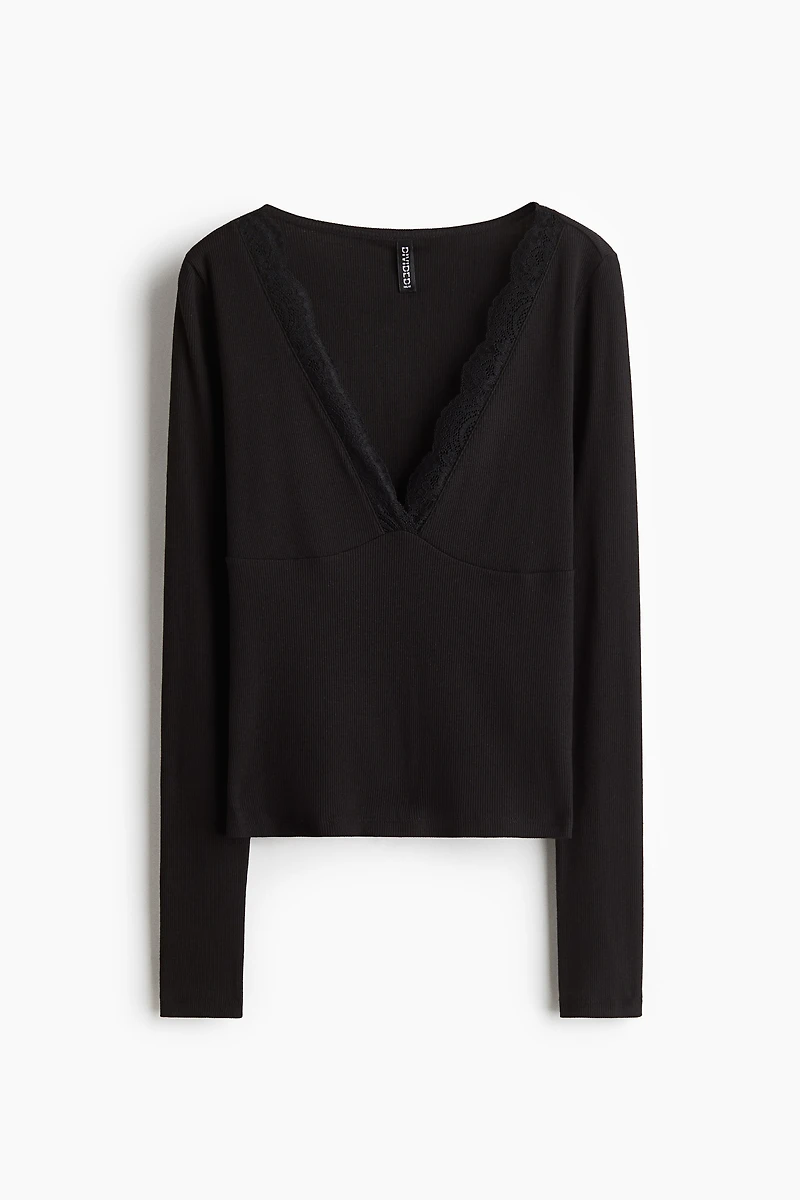 Lace-Trimmed Top