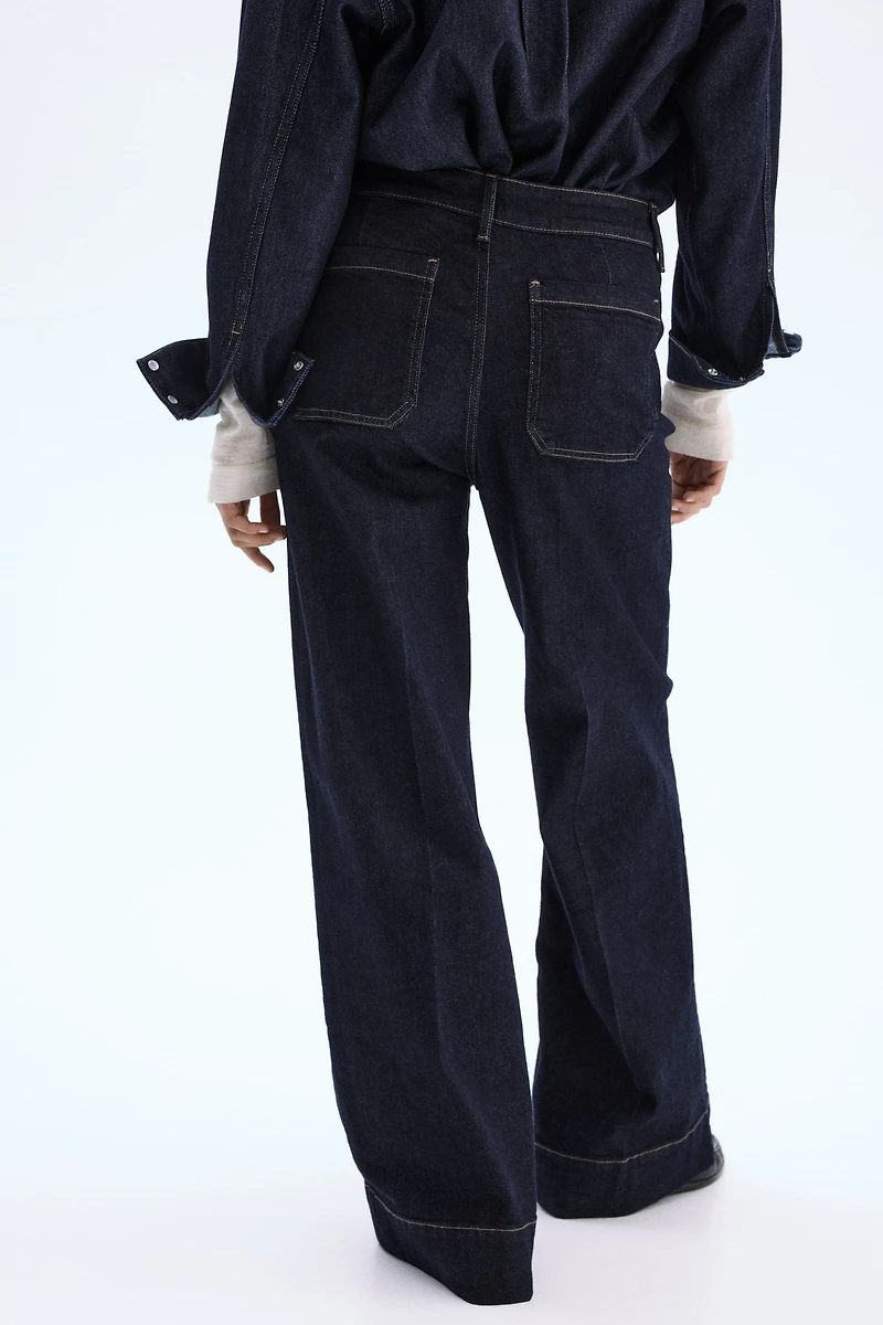 Jean ample taille haute