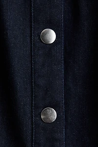 Robe à manches courtes en denim