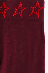 Pantalon large en laine mérinos