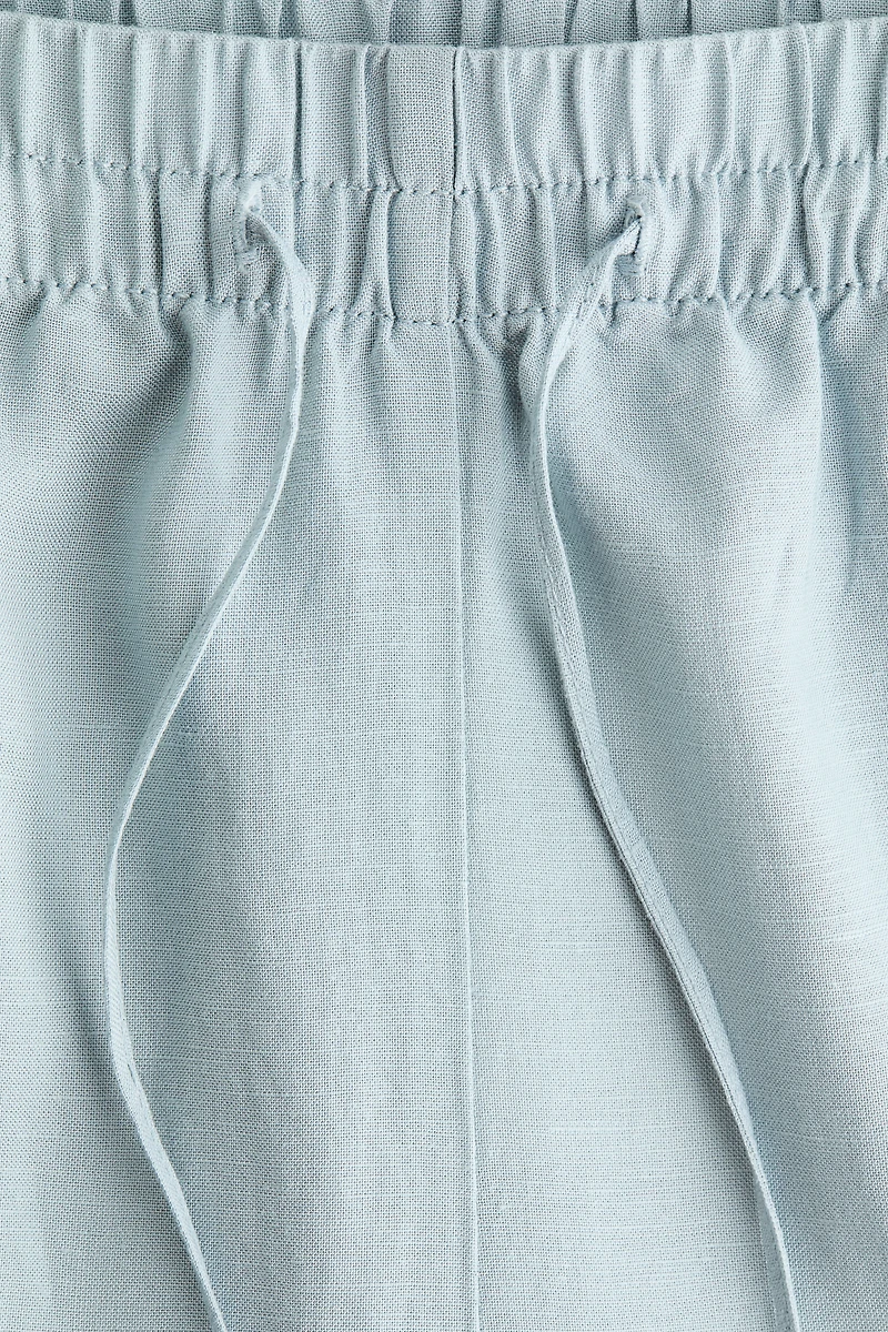 Linen-Blend Pants