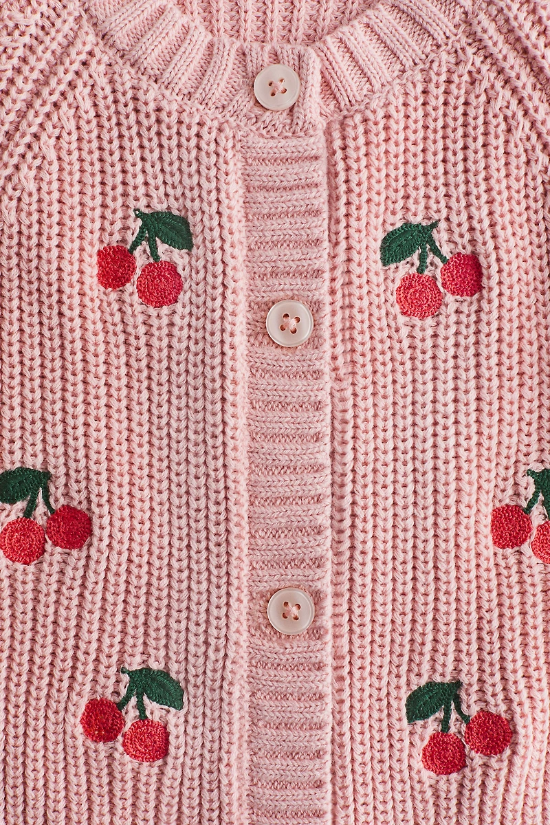 Cardigan with Embroidered Details