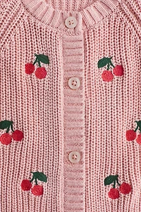 Cardigan with Embroidered Details