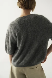 Haut en cachemire brossé