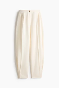 Linen-Blend Balloon-Leg Pants
