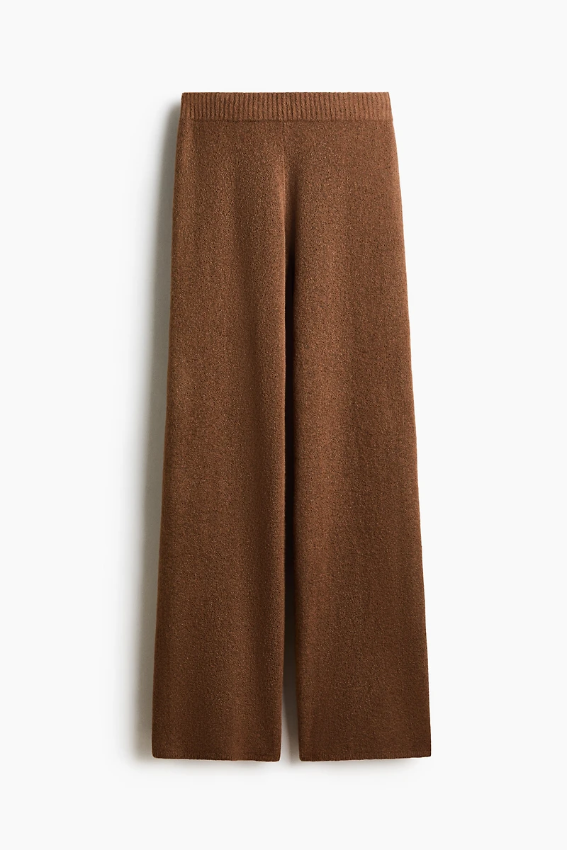Wide-Leg Knit Pants