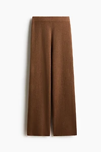 Wide-Leg Knit Pants
