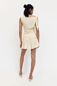 Asymmetric Tie-Detail Top