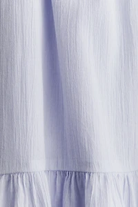 Robe en coton froissé