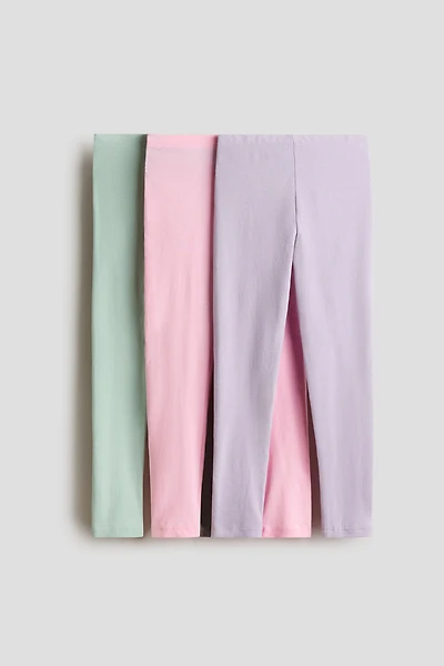 3-Pack Cotton Jersey Leggings