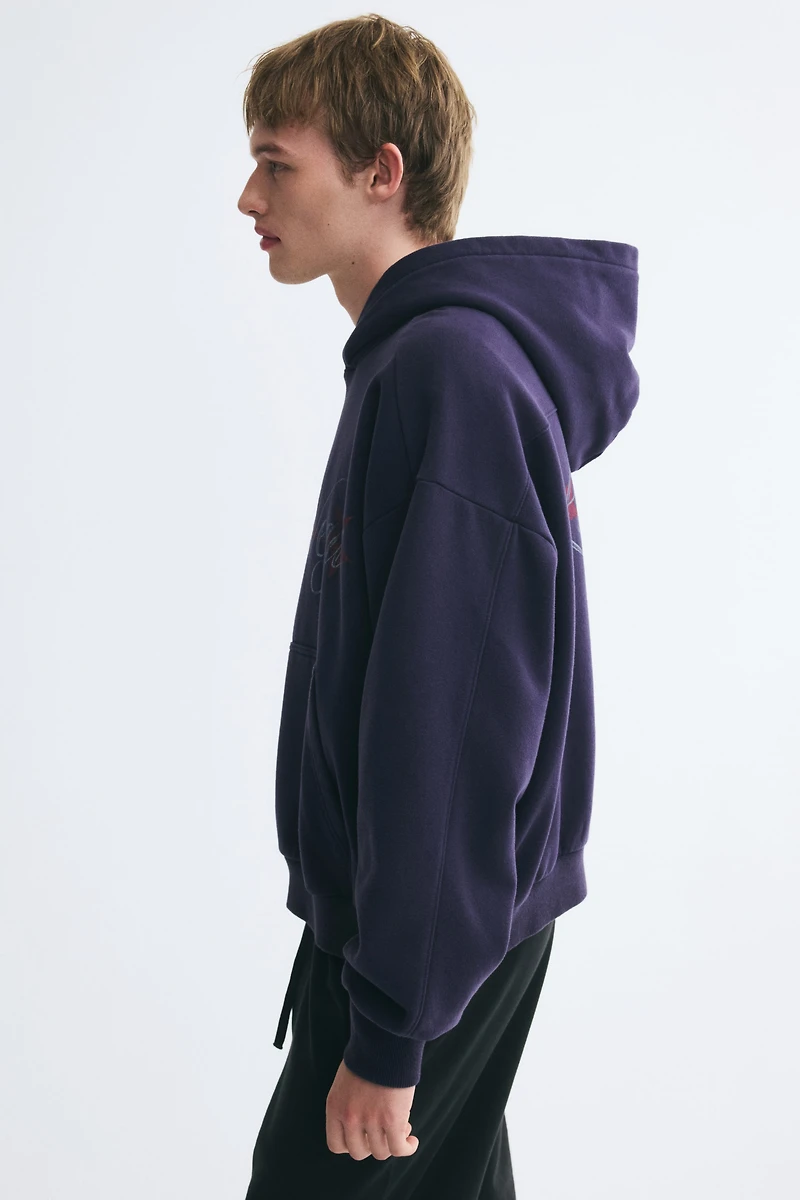 Oversized Printed Hoodie