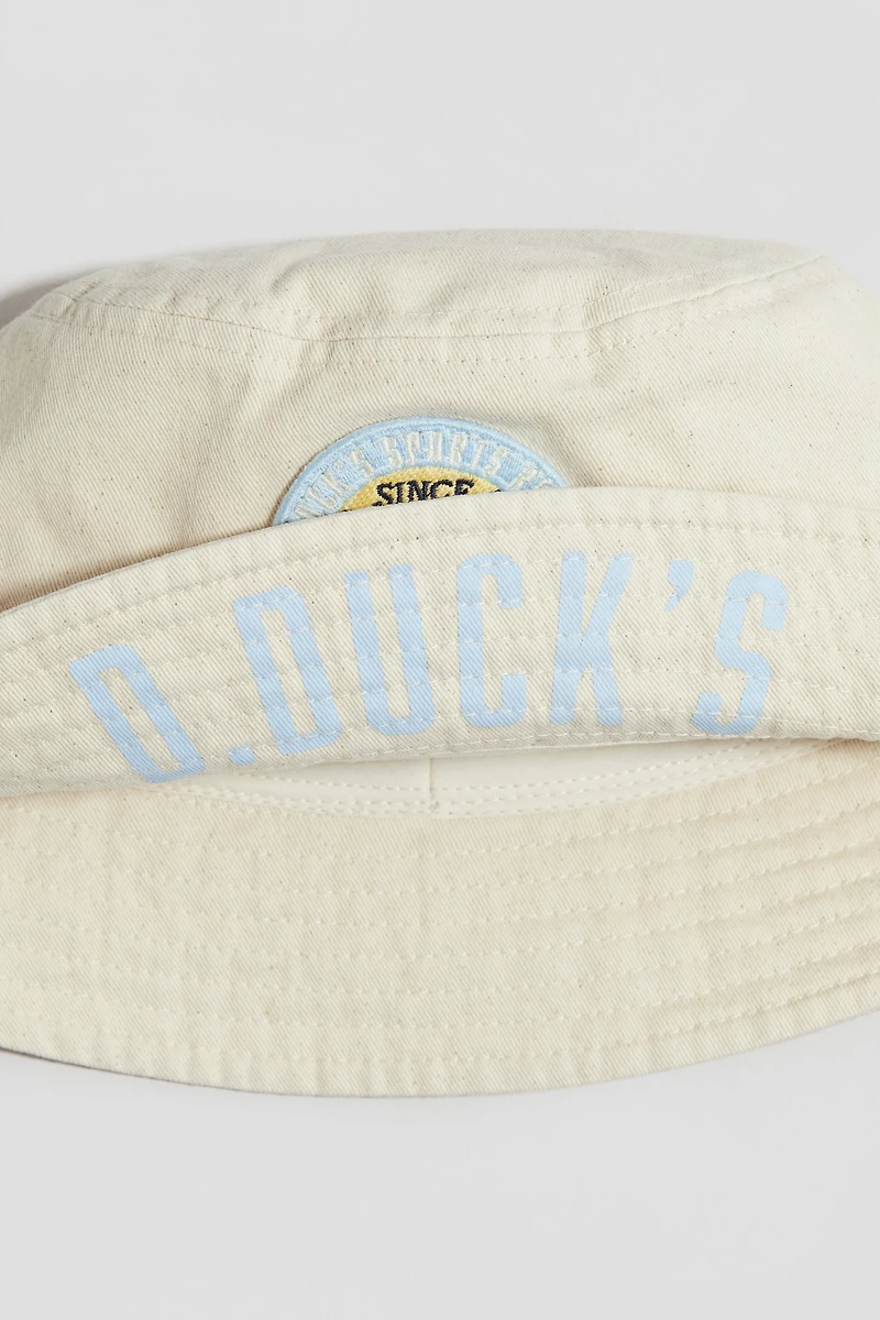 Motif-Detail Bucket Hat