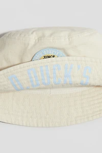 Motif-Detail Bucket Hat