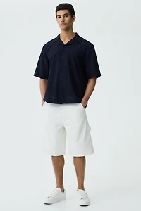 Relaxed-Fit Textured Resort Shirt