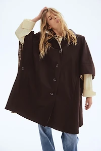 Cape Coat with Collar