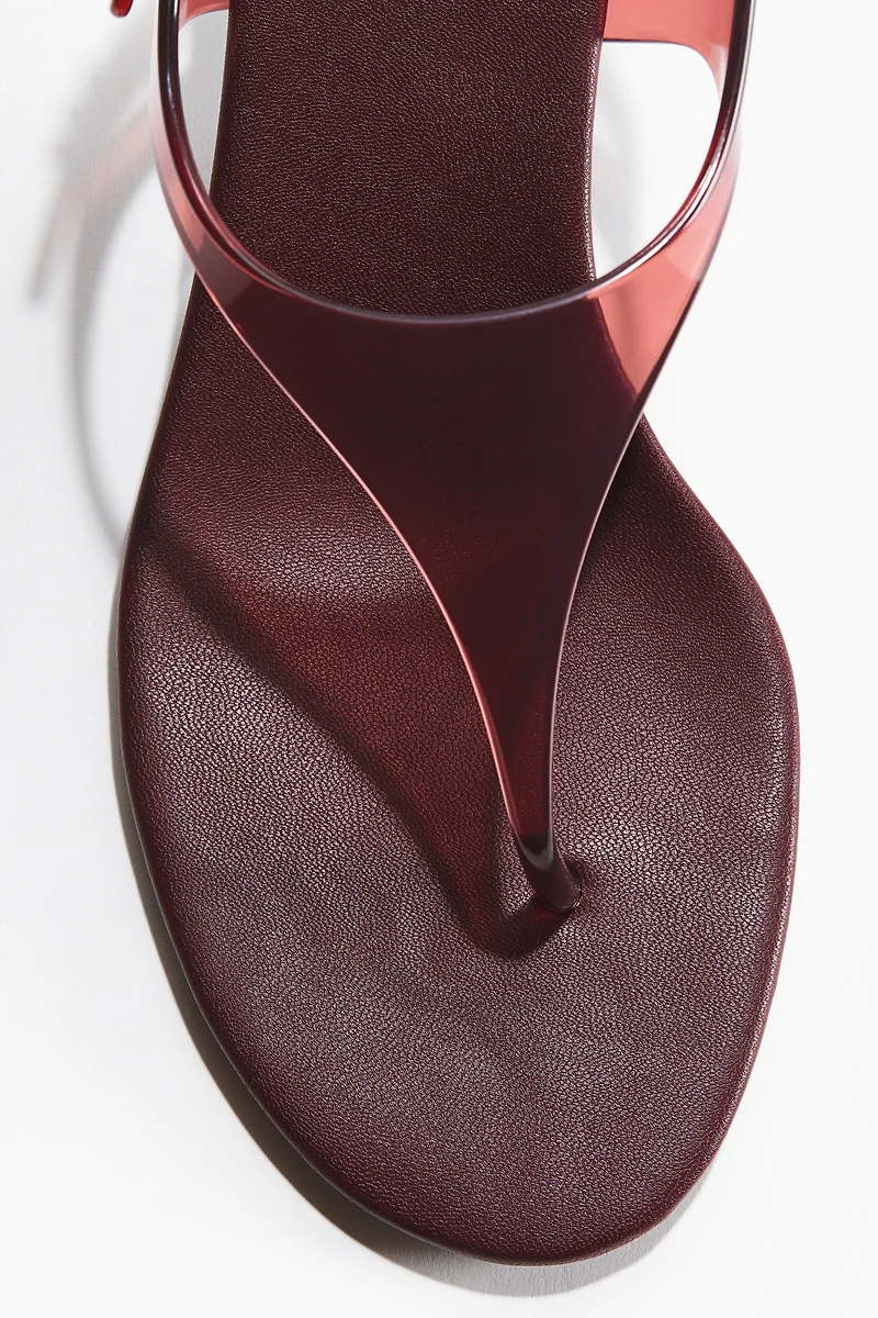 Kitten-Heeled Sandals