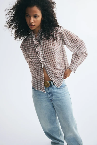 Ruffle-Trimmed Blouse