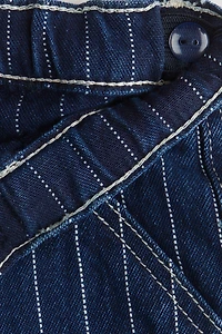 Striped Cotton Jeans