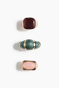 3-Pack Chunky Rings