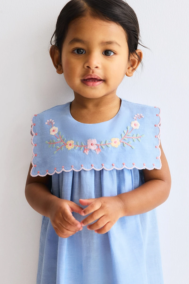 Embroidered Cotton Dress