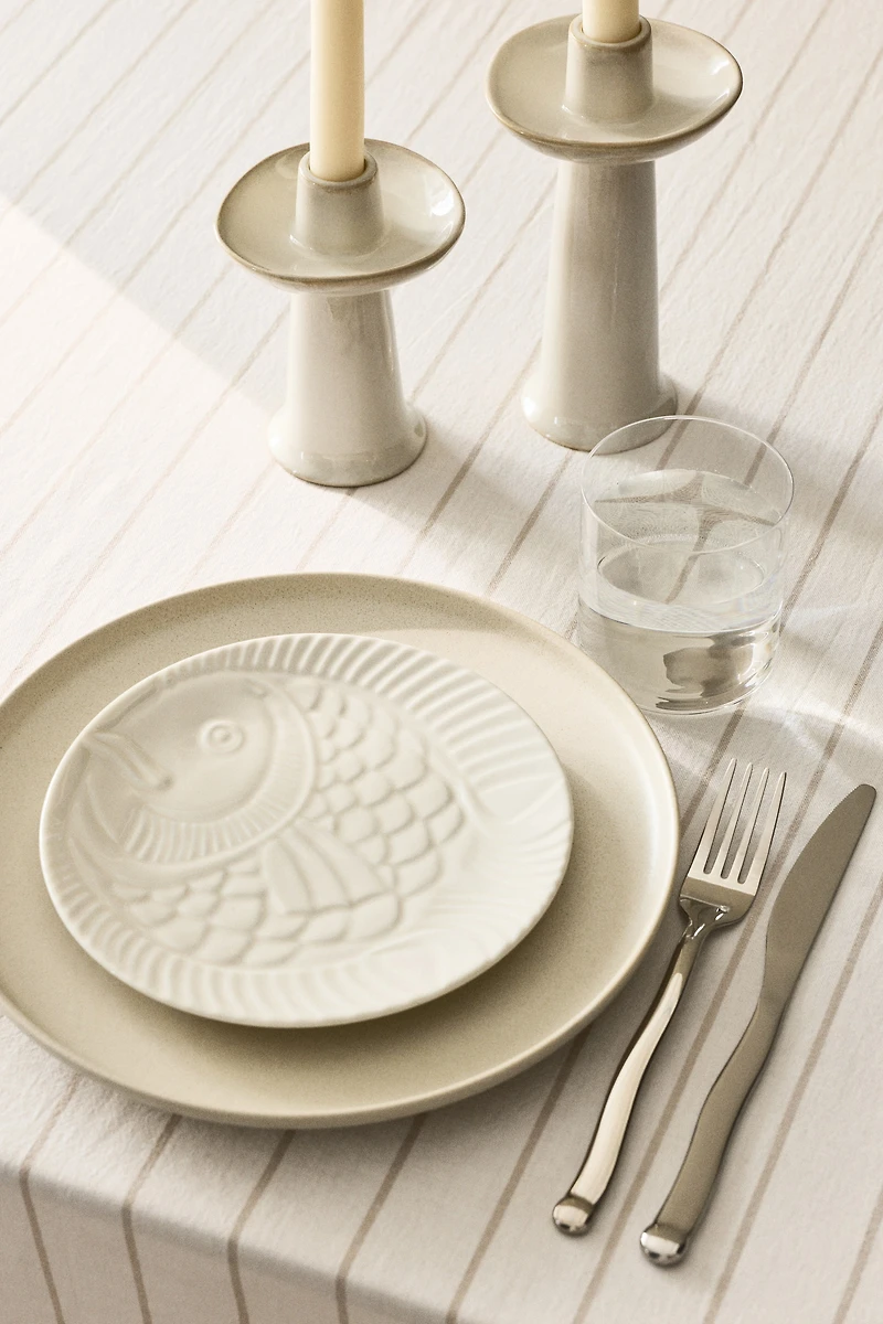 Stoneware Candlestick
