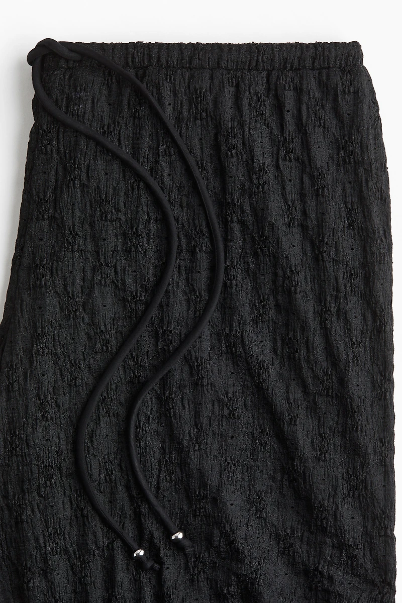 Lace-Look Drawstring Pants