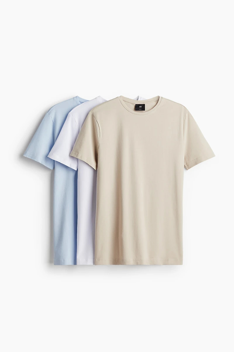 3-pack Slim Fit T-shirts