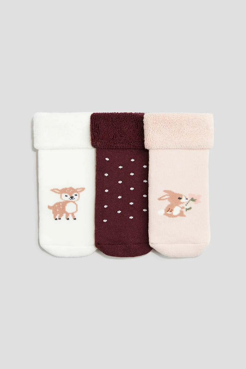 3-pack Terry Socks