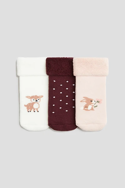 3-pack Terry Socks