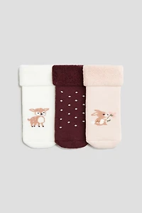 3-pack Terry Socks