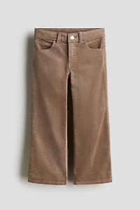 Pantalon large en velours de coton côtelé