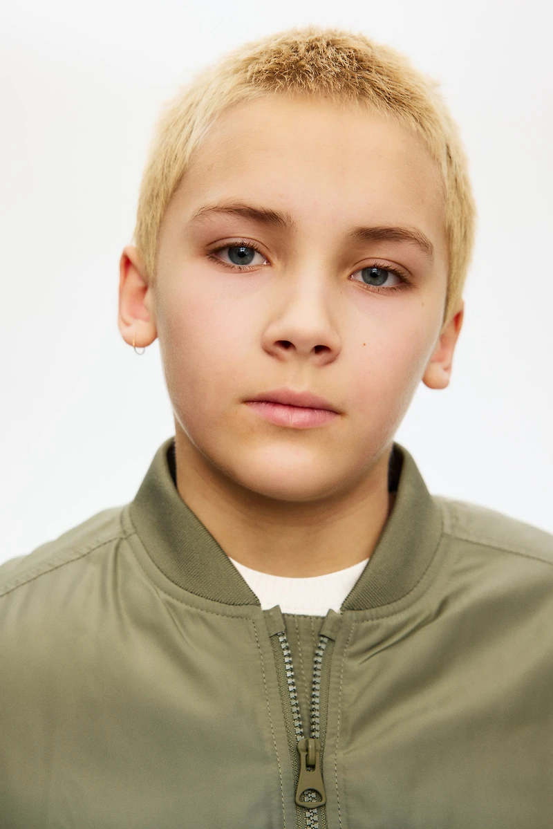 Padded bomber jacket