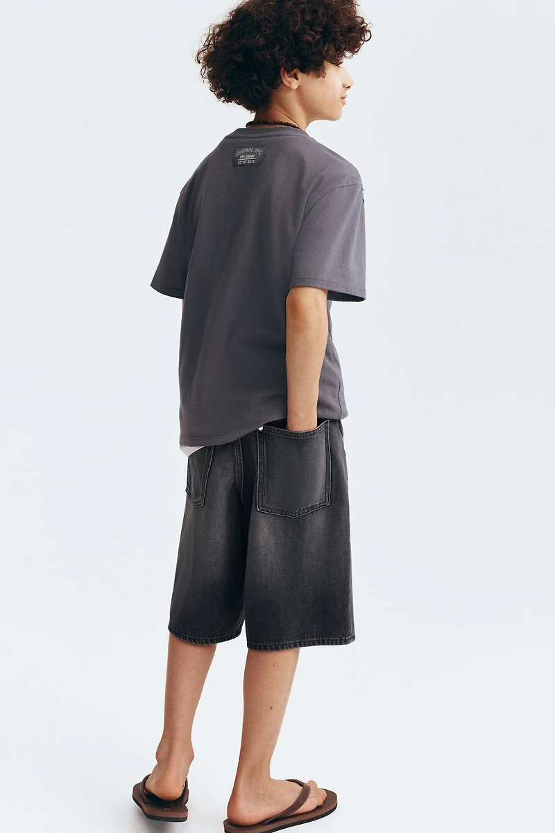 Baggy-Fit Denim Shorts