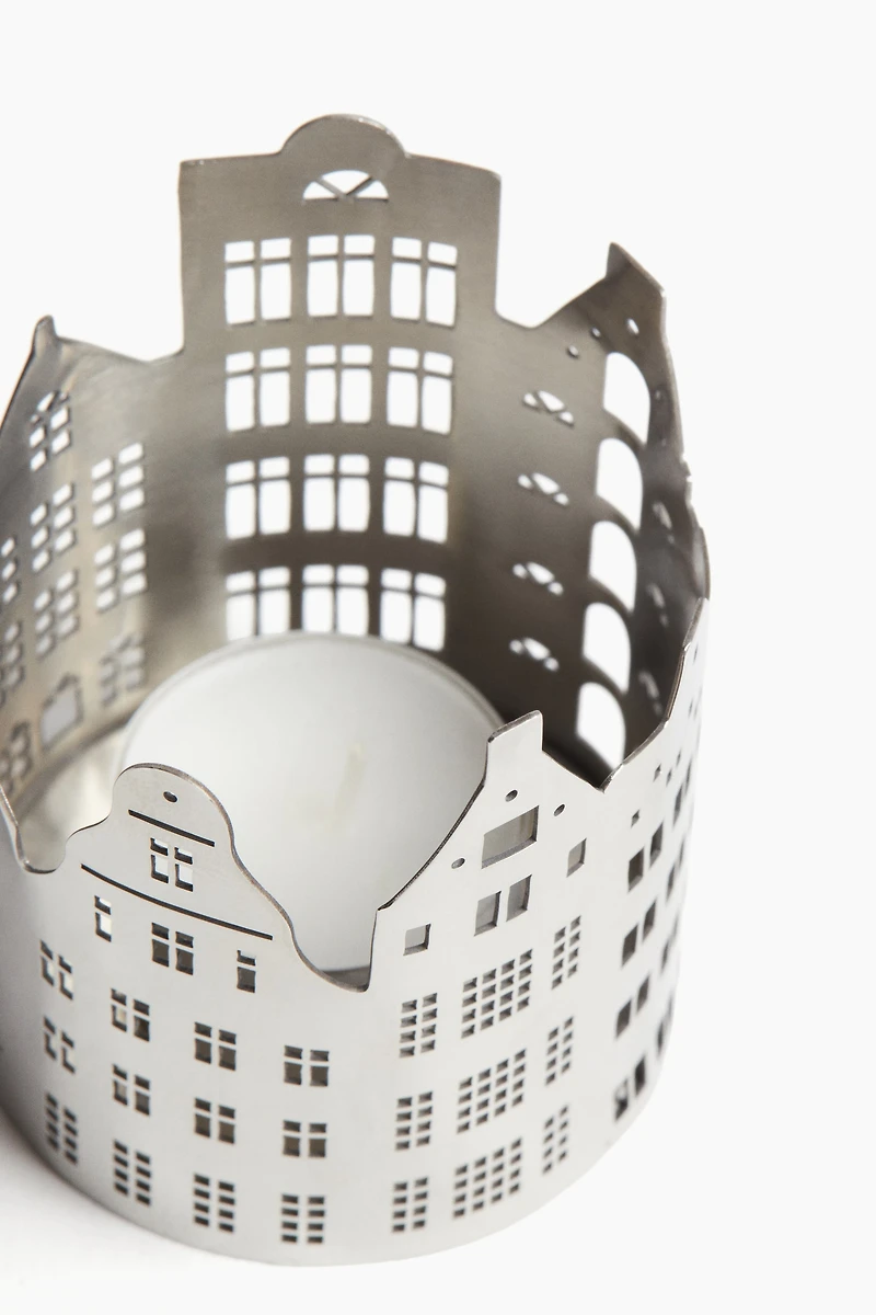 Petit photophore paysage urbain