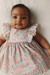 Ruffle-trimmed Bodysuit Dress