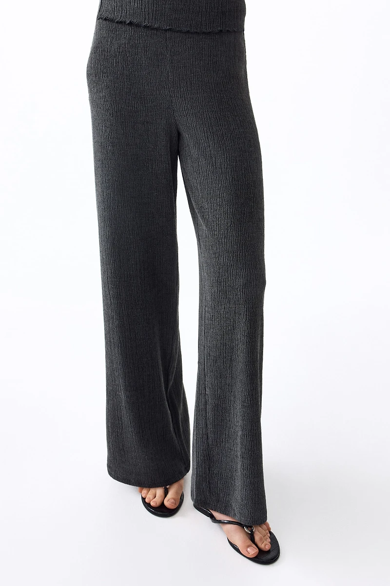 Crinkled Jersey Pants