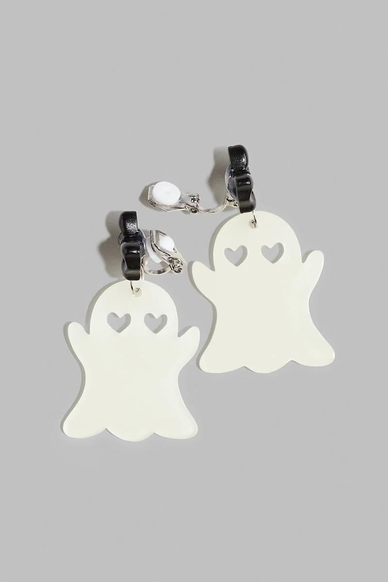 Boucles d'oreilles à pincer avec pendentif