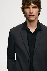 Slim Fit Wool-Blend Jacket