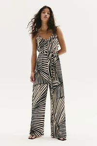 Tie-Belt Jumpsuit