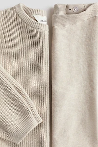 Ensemble 2 pièces en tricot de coton
