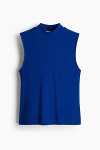 Tank Top with Stand-Up Collar