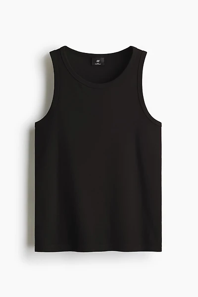 Slim-Fit Ribbed Tank Top