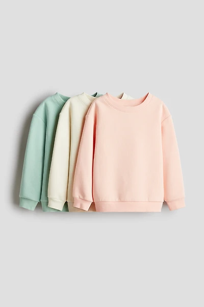 3-pack Brushed-Inside Sweatshirts