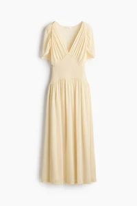 Sheer Jersey Midi Dress